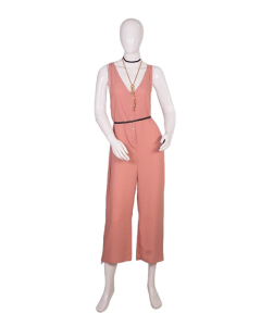 The Drop Women's Sleeveless Wrap Jumpsuit