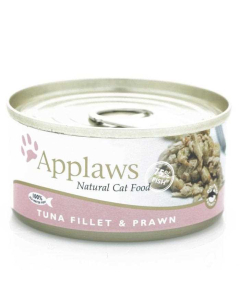 APPLAWS CAT CAN TUNA & PRAWN 156GM