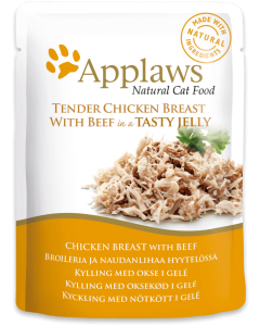 APPLAWS CAT POUCH CHICKEN & BEEF 70GM