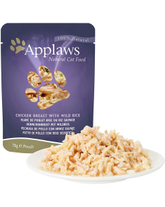 APPLAWS CAT POUCH CHICKEN & RICE 70GM