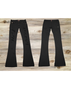 Black Distressed Pants Inspired by Sexy Woman