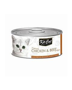 KITCAT TIN CHICKEN & BEEF 80GM