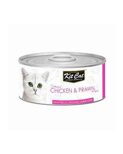 KITCAT TIN CHICKEN & PRAWN 80GM