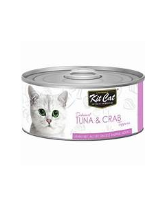 KITCAT TIN TUNA & CRAB  80GM